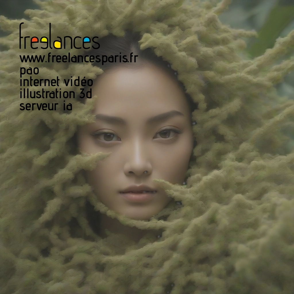 Pao mise en page internet vidéo illustration 3d serveur IA générative AI freelance paris studio de création magazines b18y3r00